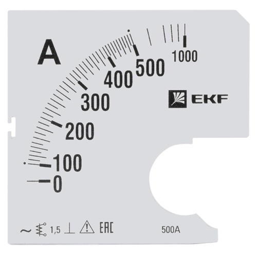 Шкала сменная для A961 500/5А-1,5 PROxima | код  s-a961-500 | EKF